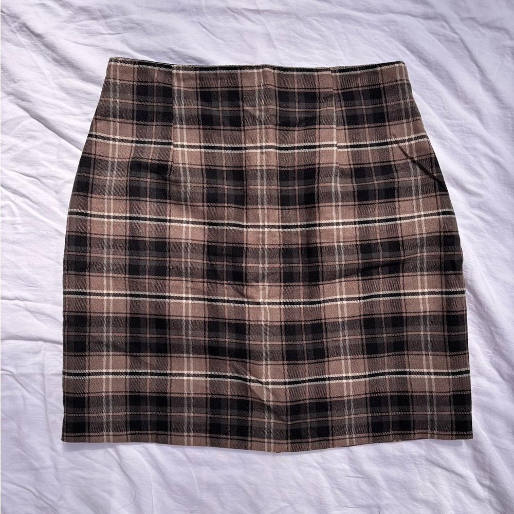 Vintage 90s Plaid Pencil Skirt